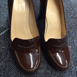 Kate Spade Brown Loafer Heels